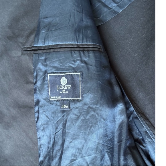 J. Crew Factory Mens Thompson chino sport coat black style # 38647 | 46R - Picture 9 of 14